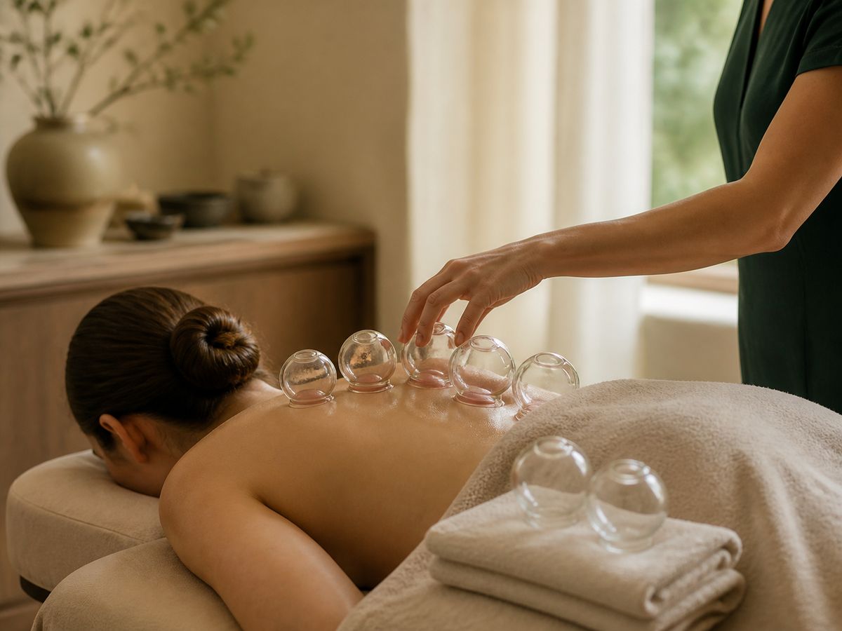 Cupping at Flora Spa
